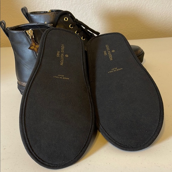 Reserved Cole bundle Black High-Top Stellar boots black lv slippers Sz 41 - Picture 9 of 10